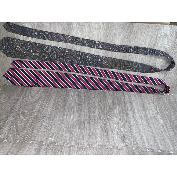 Set of 5 Men's Floral Tie Set Multicolor Designer Business Formal 5 Pc - Picture 10 of 13